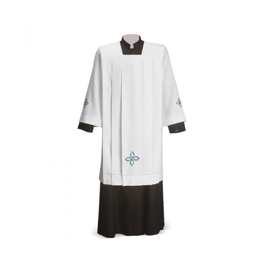 Evangelisti Ivory Cotta with Symbolic Embroidered Motif
