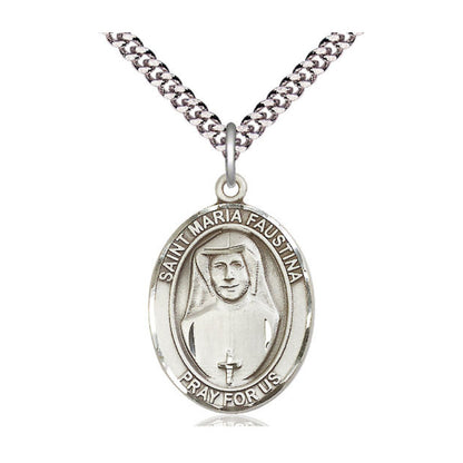 Maria Faustina Necklace And Prayer Card