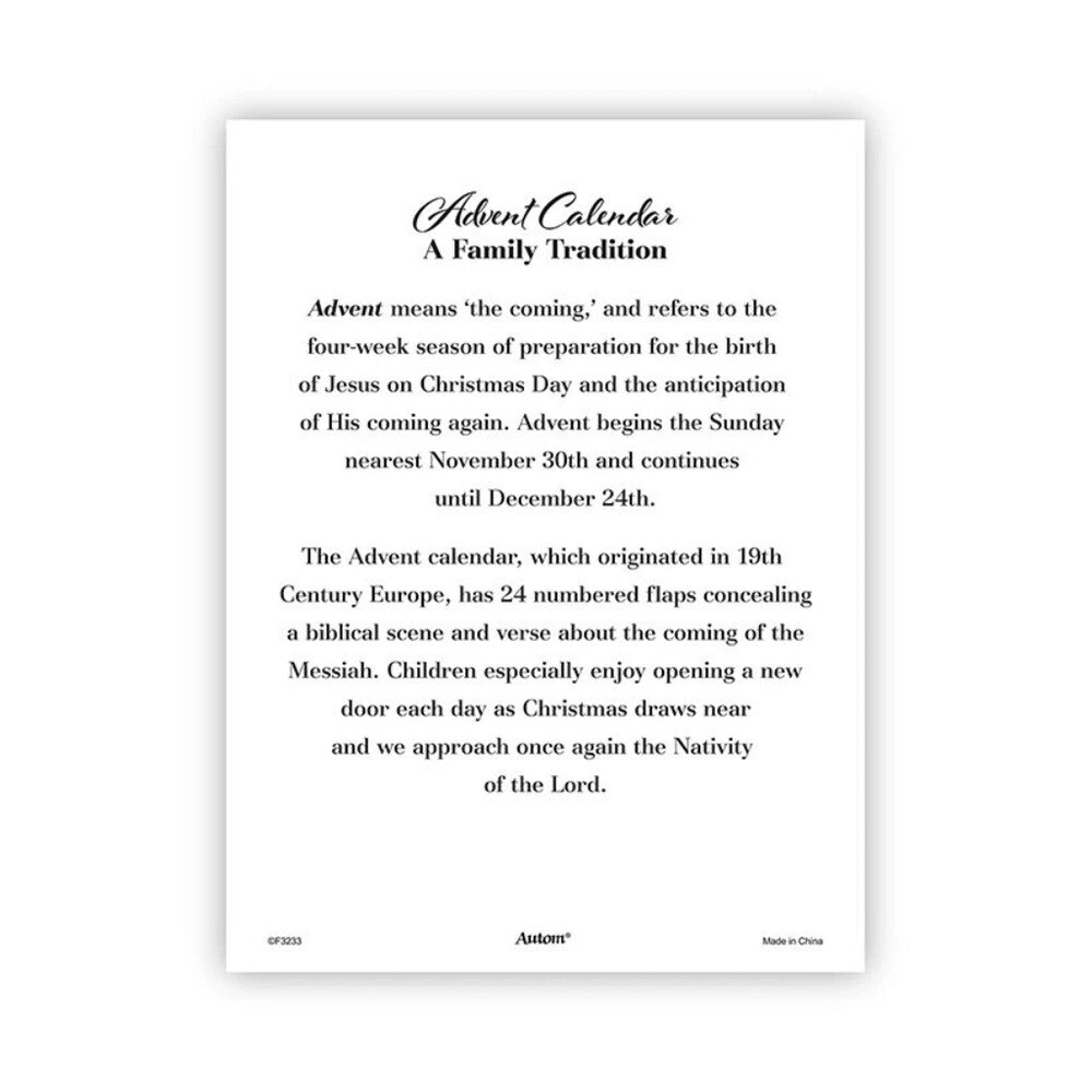 Our Lady of Advent Advent Calendar