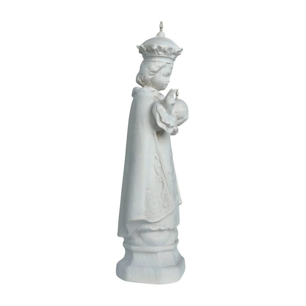 Infant Jesus of Prague Polychrome Hand-Carved Wooden Statue