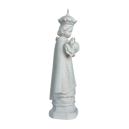 Infant Jesus of Prague Polychrome Hand-Carved Wooden Statue