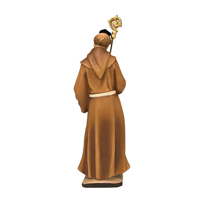 Sculpture of Saint Bernard of Tiron in Val Gardena Wood