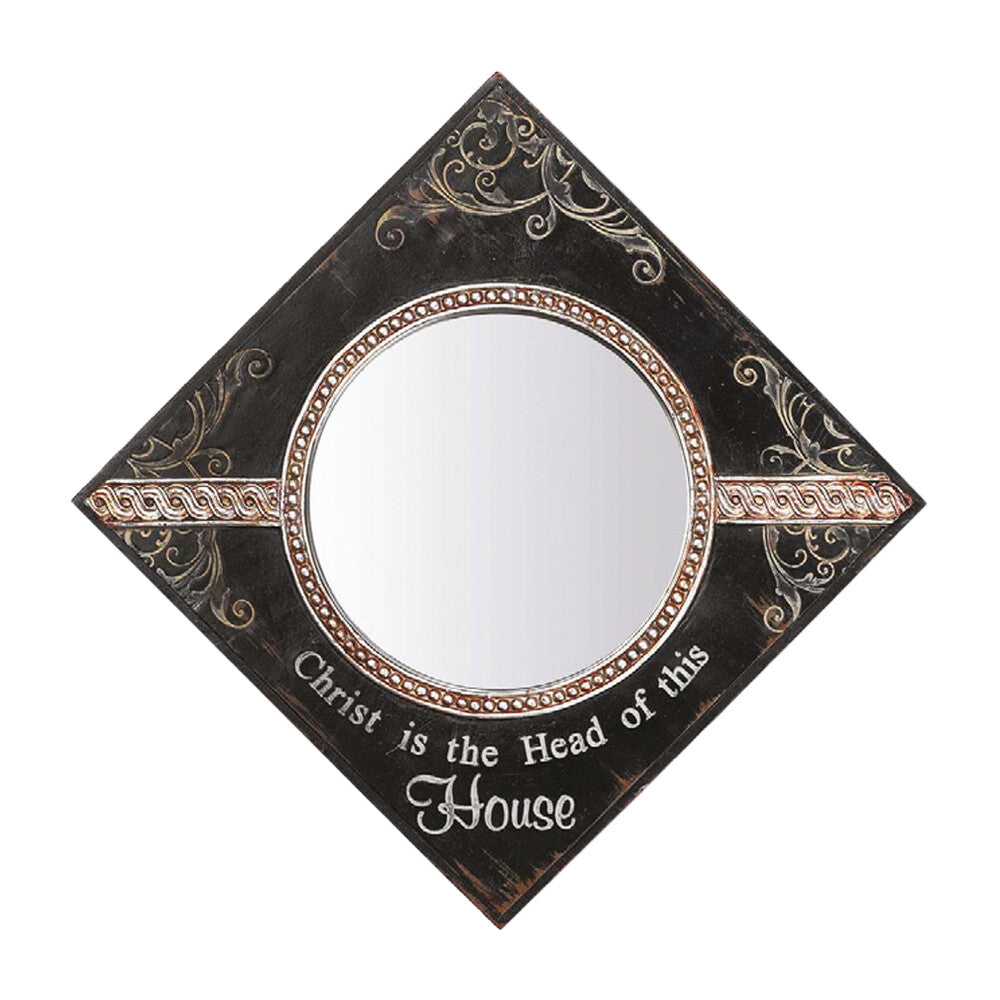 Christ Is The Head Of This House Wall Mirror