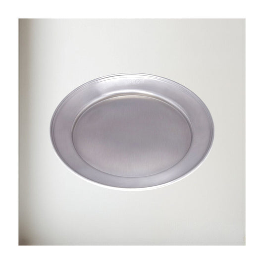 Medium Antique Finish Pewter Plate