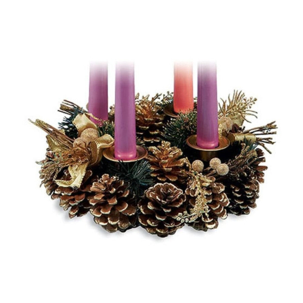 9" Diameter Pinecone Advent Wreath