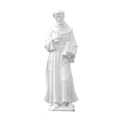 Saint Francis with Dove, Fiberglass Sculpture Val Gardena