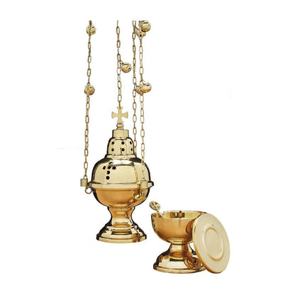 Eastern Rite Censer with 12 Bells and Boat Set