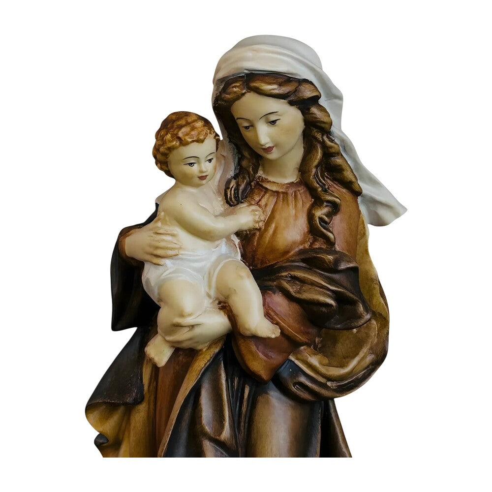 Statue Our Lady of Reverence carved in Val Gardena Wood