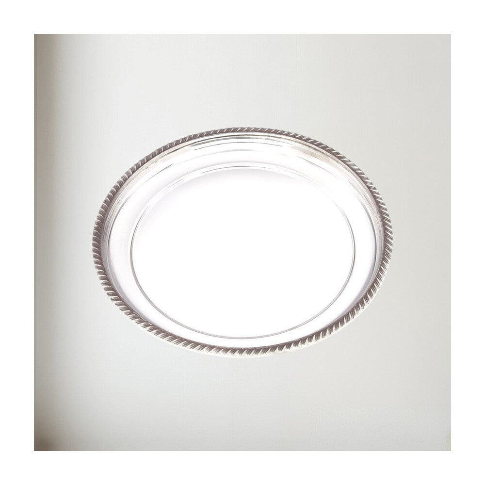 Medium Gadroon Rim Pewter Tray
