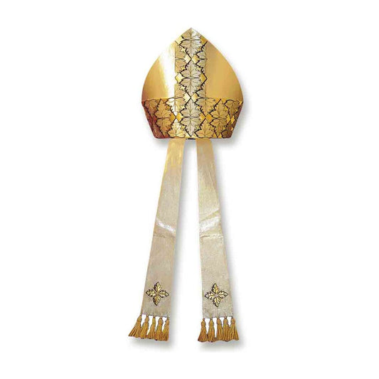 Lurex Gold Embroidered Mitre - PBM27