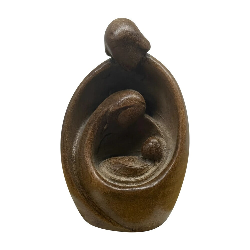 Modern Style Nativity Scene in wood