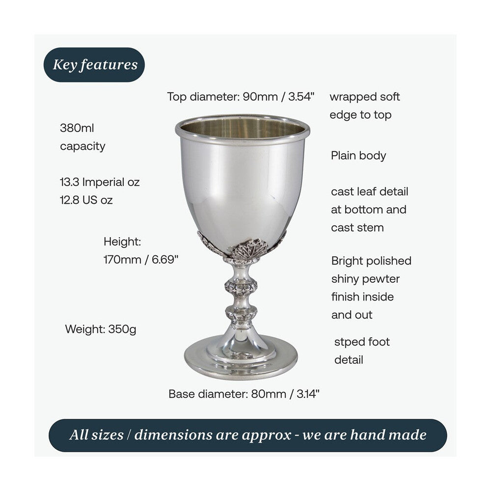 Dionysus Large Pewter Chalice