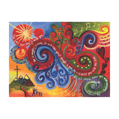 Art of Hope Prints - Psalm Zephaniah 3:17