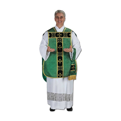 IHS Roman Chasuble - Available in Green, Purple or White