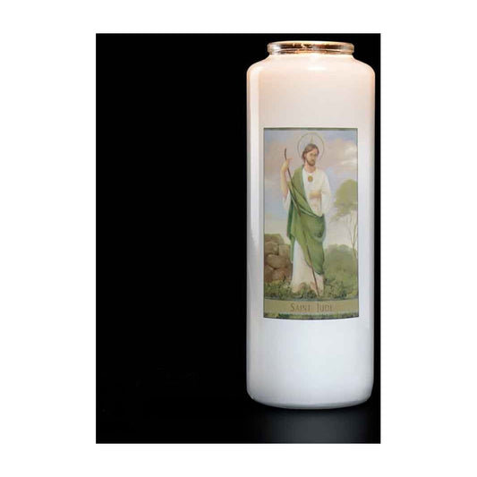 6 Day Saint Jude Glass Devotional Light