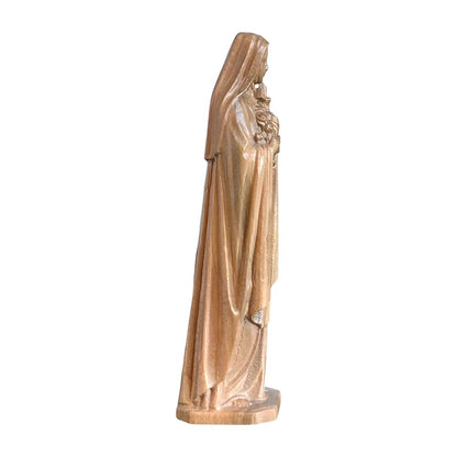 Statue of Saint Thérèse of Lisieux in hand-carved and hand-painted wood