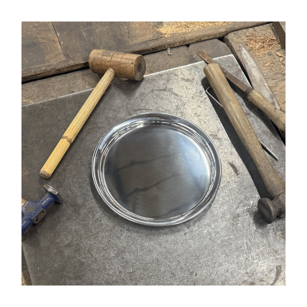 Medium 240mm Round Pewter Tray