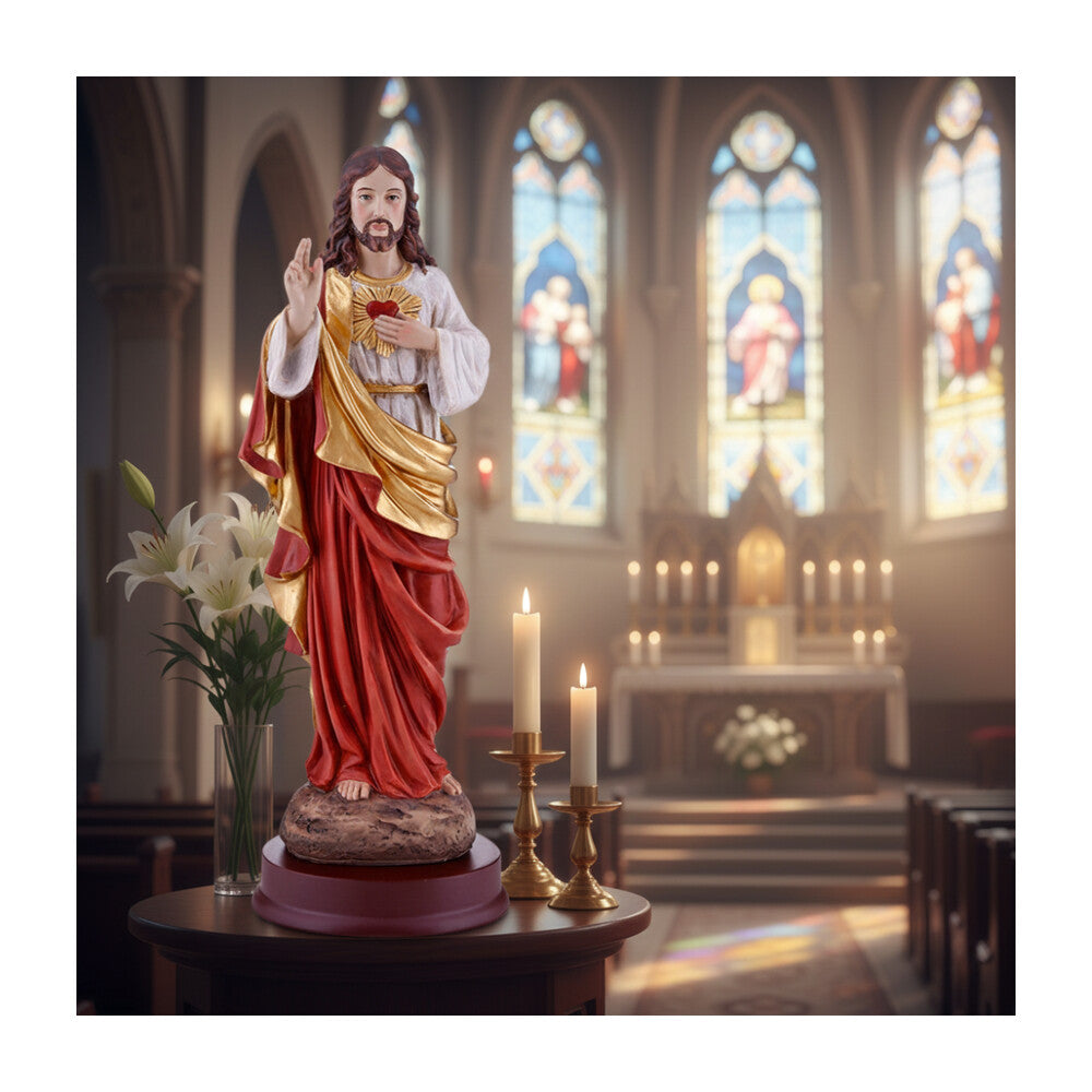 8¾" Sacred Heart Statue