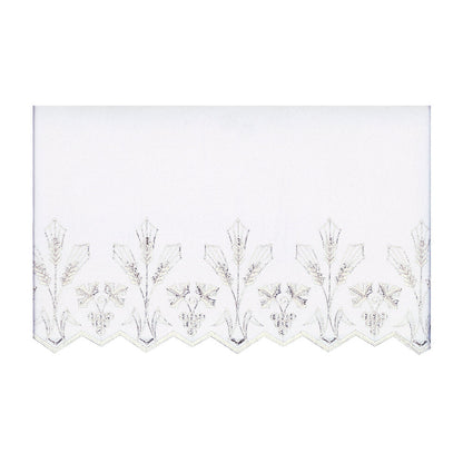 White Silk Embroidered Altar Cloth - Design BV5008