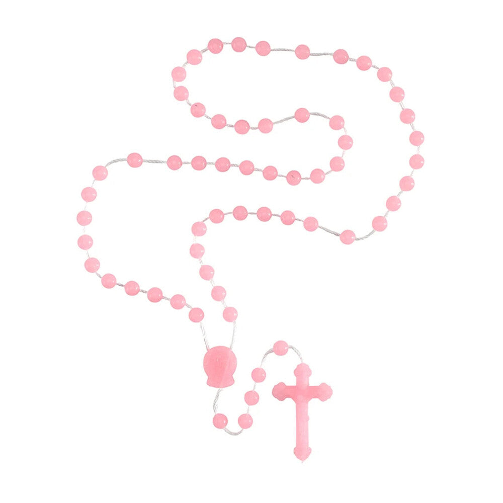Rose-Scented Pink Cord Rosary