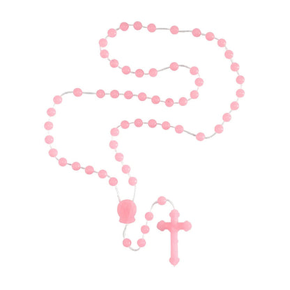 Rose-Scented Pink Cord Rosary