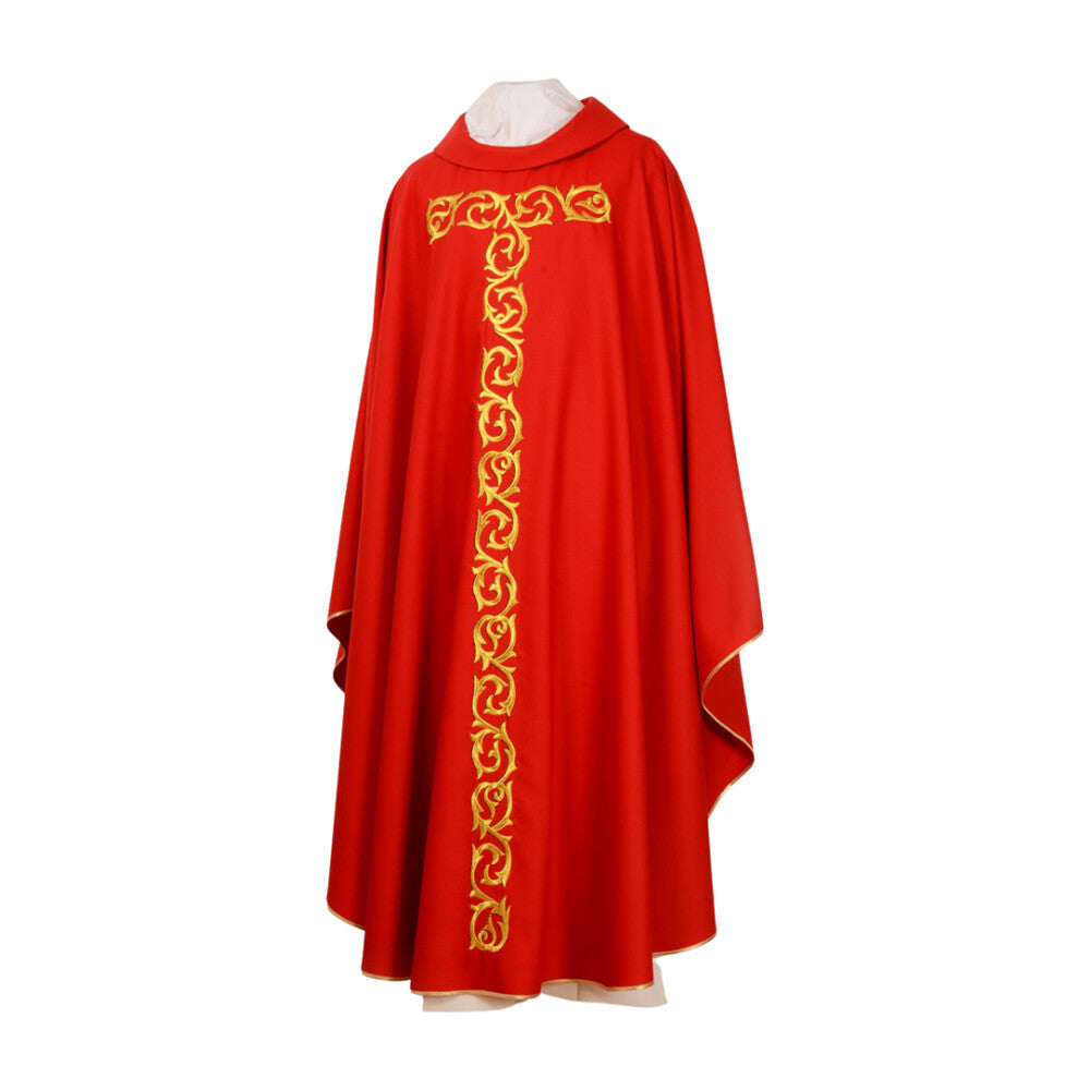 Pure Wool St Mark's Green Chasuble - Available in 4 Liturgical Colours