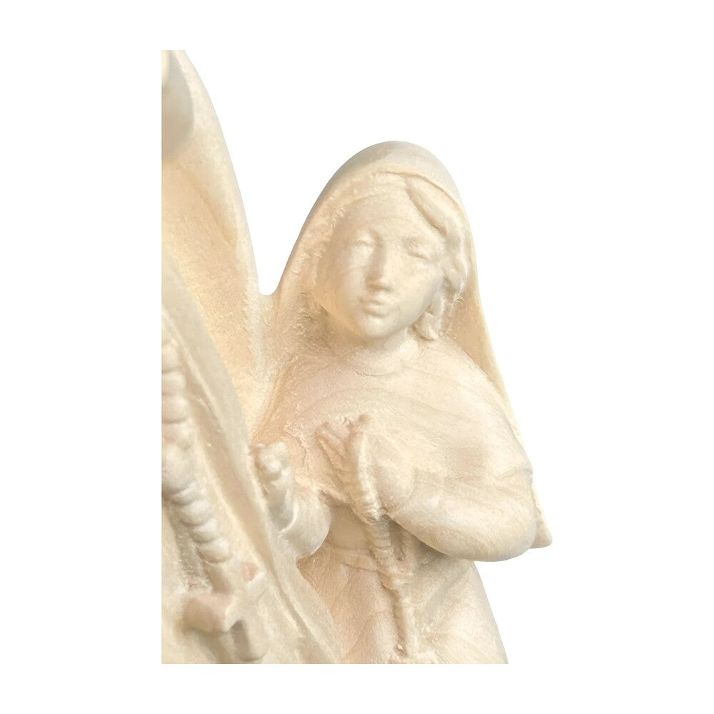 Statue of Our Lady of Lourdes with Saint Bernadette in Wood, Val Gardena