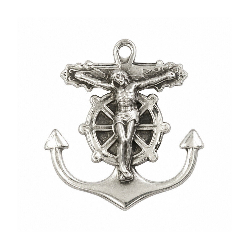 Anchor Crucifix Medal