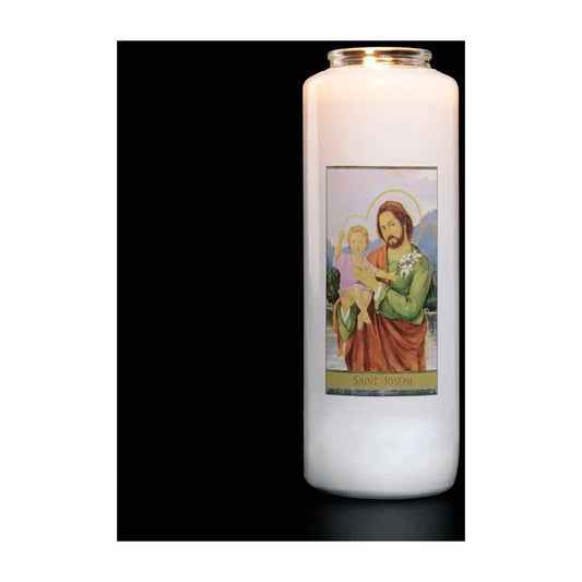 6 Day Saint Joseph Glass Devotional Light
