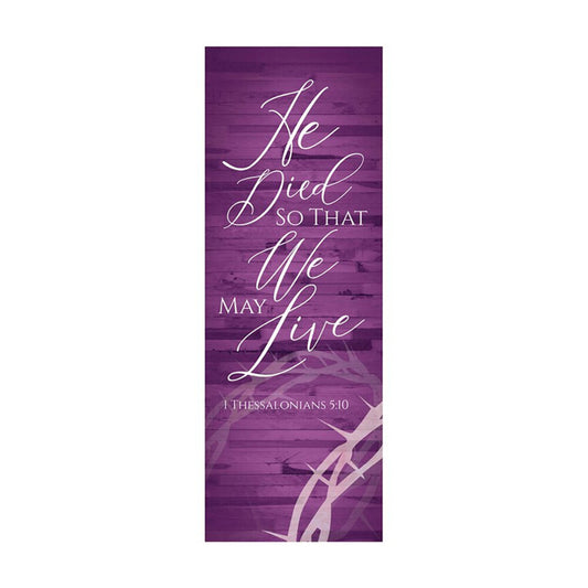 We May Live Crown Of Thorns Banner