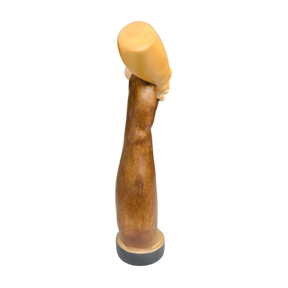Symbol of Peace and Brotherhood: United Hands Sculpture in Maple Wood