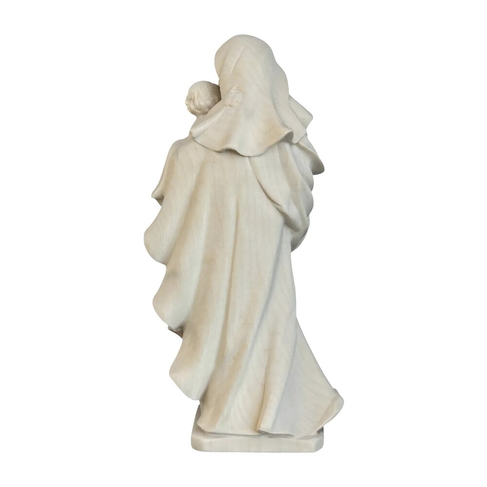 Our Lady of the Heart with Child statue in carved wood from Val Gardena