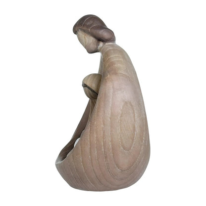 Sacred Family Modern Minimalist Nativity Scene - Wood Sculpture
