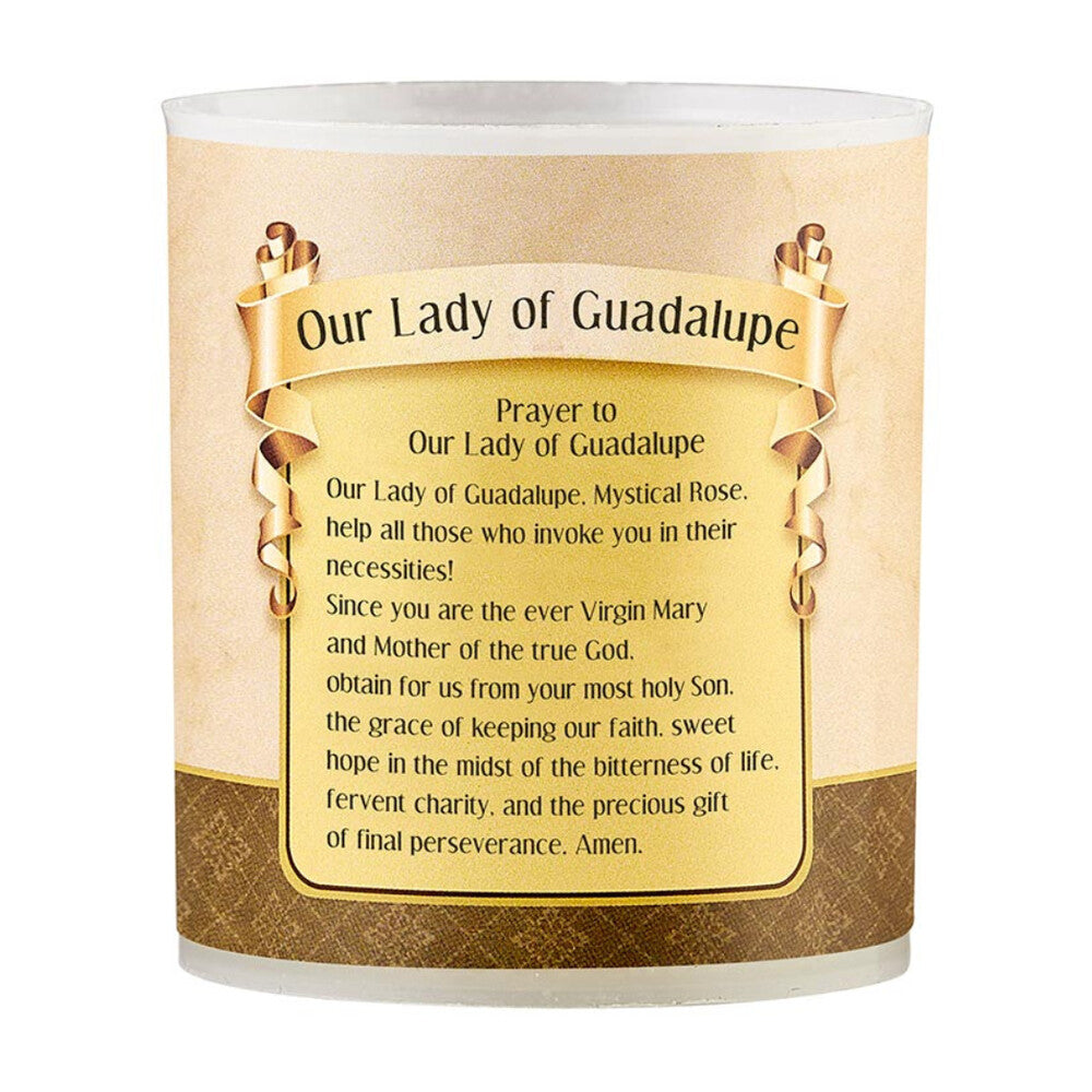 Our Lady of Guadalupe Devotional Votive Candle - Pack of 4