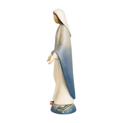 Modern Miraculous Madonna – Val Gardena Wood Carving