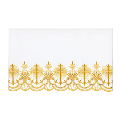 Gold or White Silk Embroidered Altar Cloth - Design BV1608