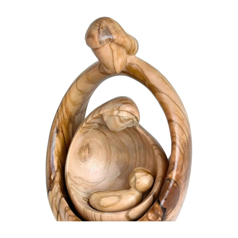 Sacred Family Modern Minimalist Nativity Scene - Wood Sculpture