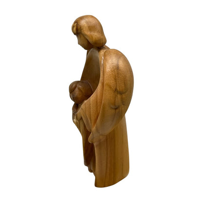 Guardian Angel Sculpture with Child | Sacred Handicrafts Val Gardena