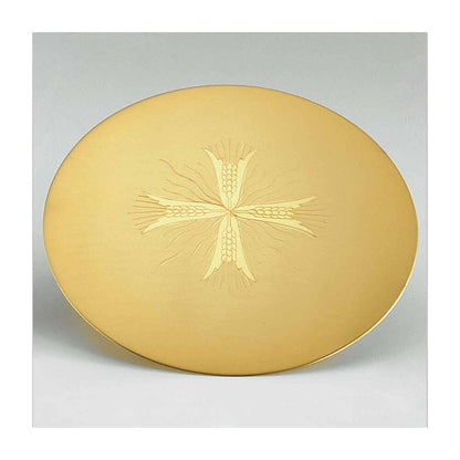 5 3/4" Diameter Engraved Brass Scale Paten DES567C
