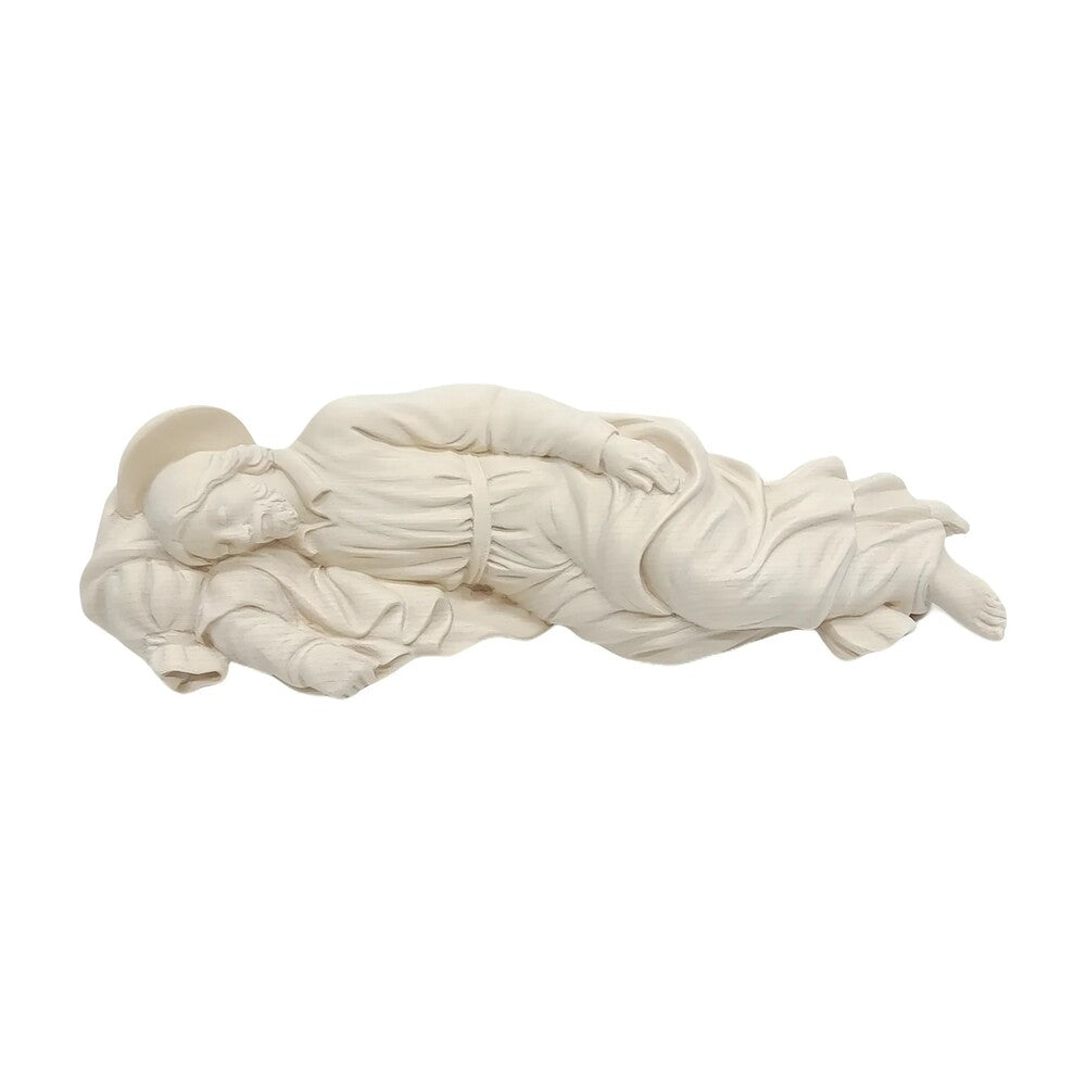 Sleeping St. Joseph Sculpture in Val Gardena Wood Dolfi