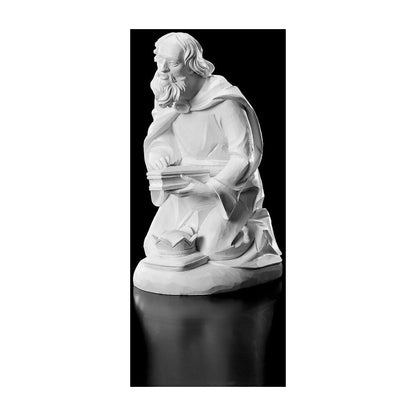 12 Piece White Resin Nativity