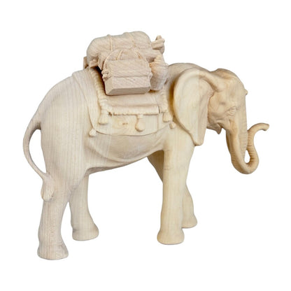 Elephant with Saddle - Maple Wood