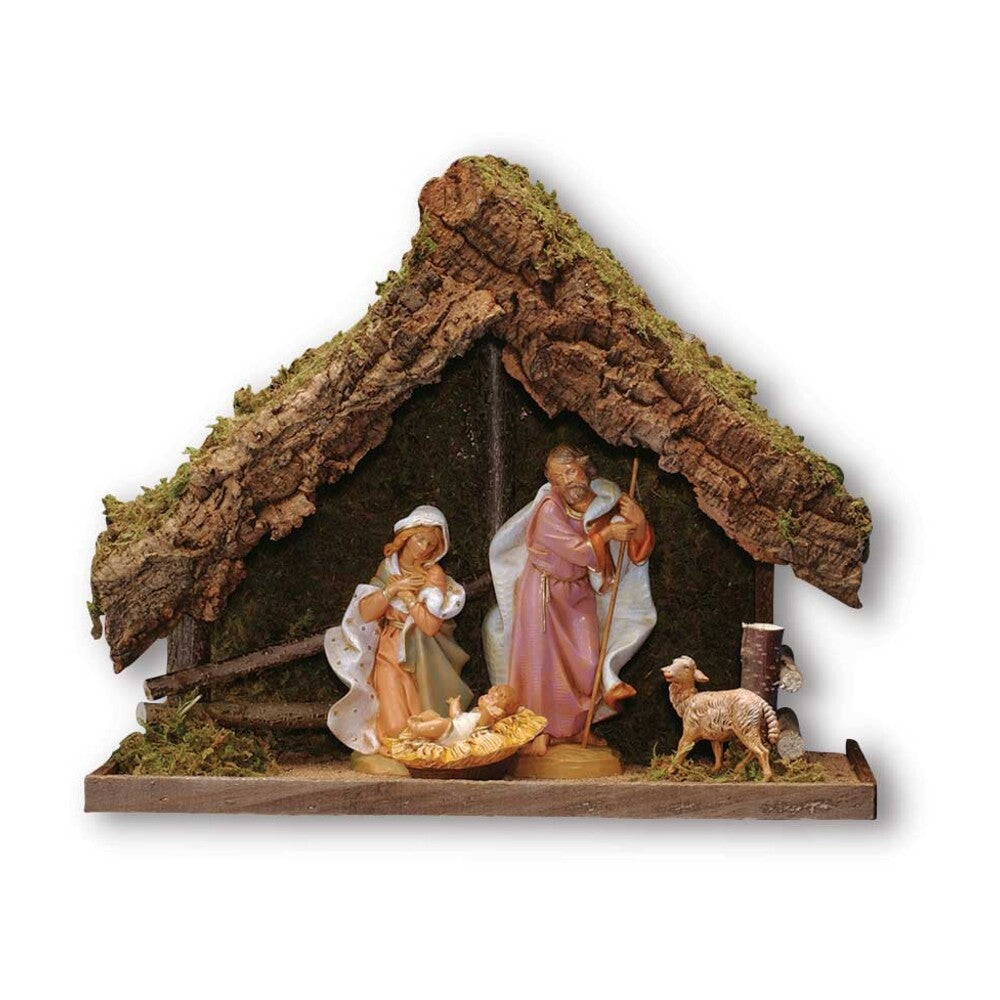 4 Piece Nativity Set & Stable, Style RN54820