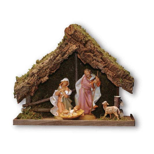 4 Piece Nativity Set & Stable, Style RN54820