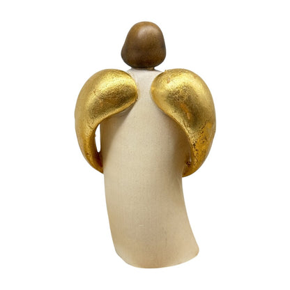 Guardian Angel Sculpture with Child | Sacred Handicrafts Val Gardena