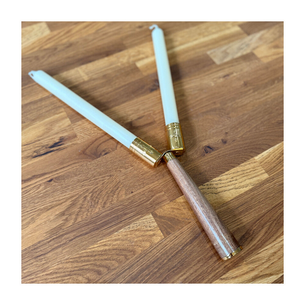 St. Blaise Candle Holder - With Candles