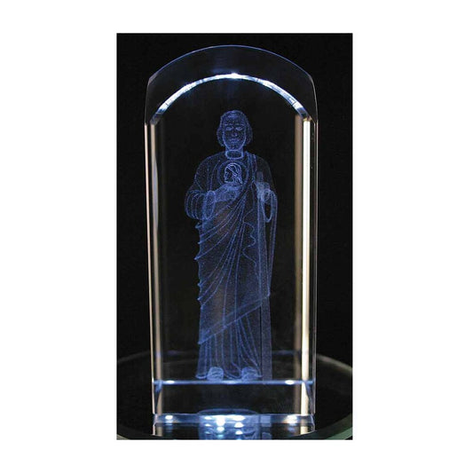 Laser Engraved Crystal St Jude