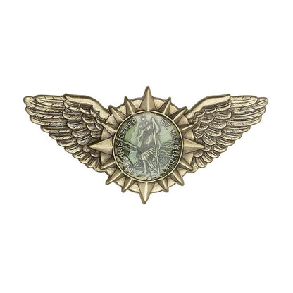 St. Christopher / Wings Visor Clip