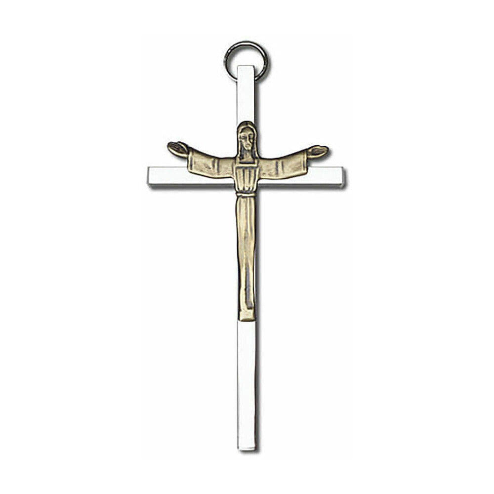 Risen Christ 4" Metal Wall Cross 4465