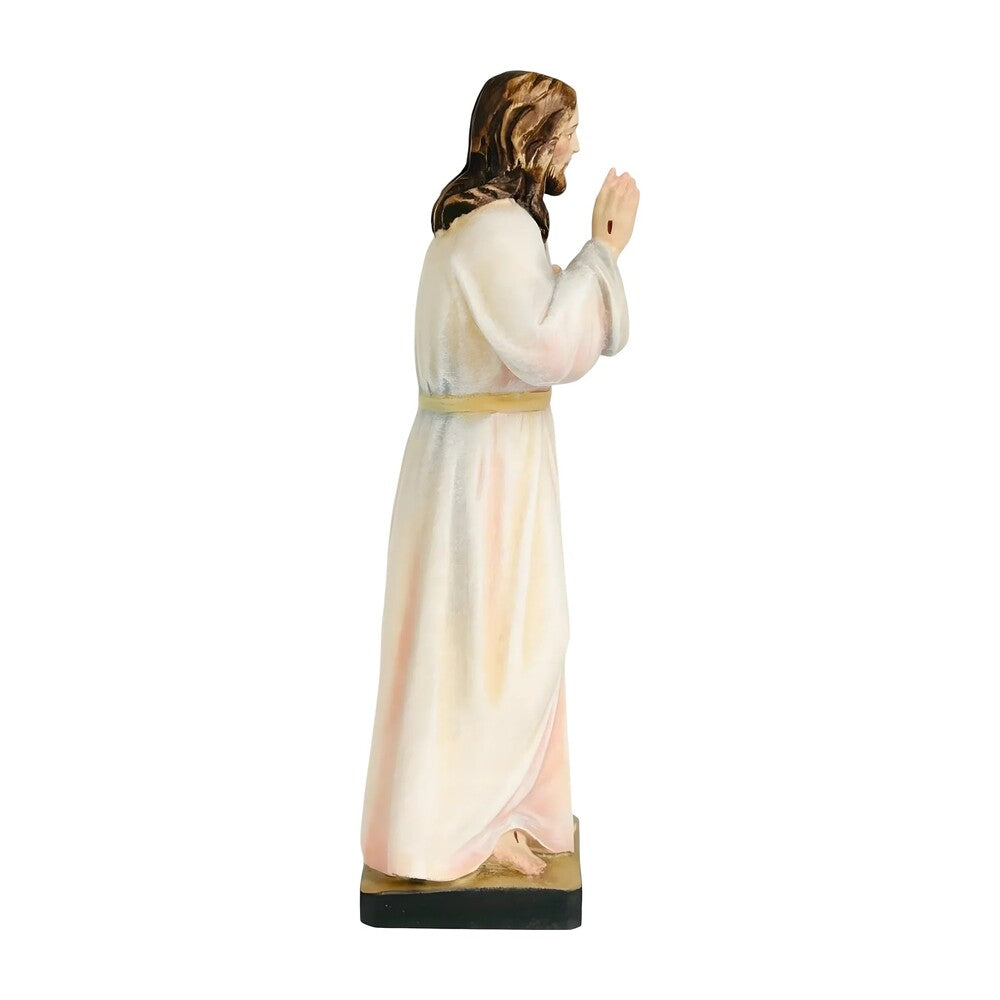 Risen Christ, Handcrafted Painted Wood Sculpture